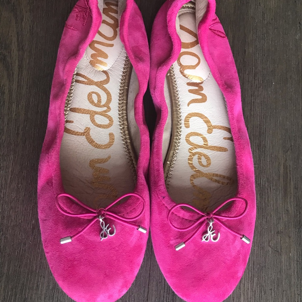 Sam Edelman Pink Suede, Felicia Flats Size 7